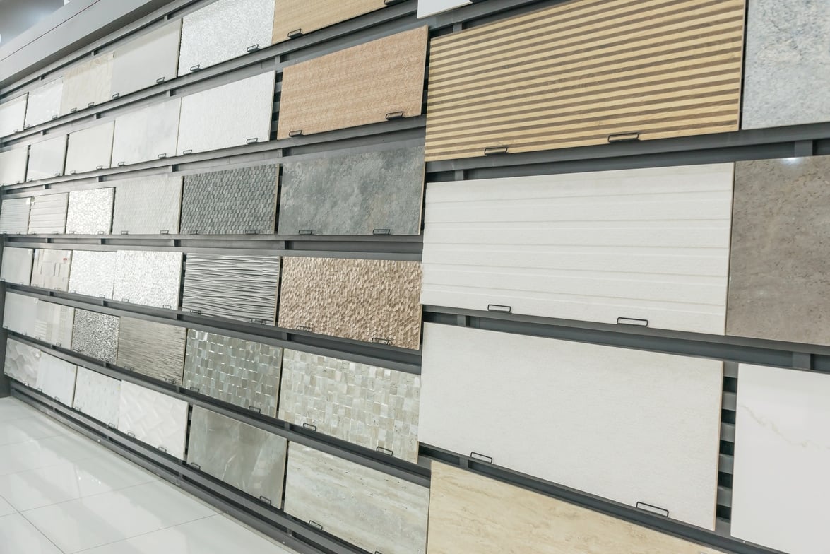Stone Tile Samples in Store